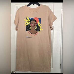 Graphic T-Shirt Dress with Bold Print (from Target)